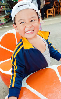 Portrait of smiling boy