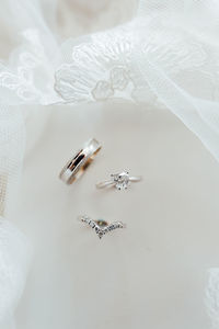 Full frame shot of wedding dress