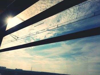 Low angle view of cloudy sky