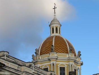 Low angle view of building against sky