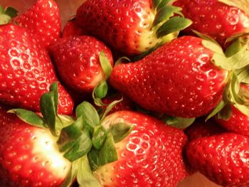 Full frame shot of strawberries