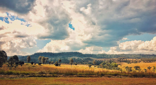 Panoramic view of landscape against sky