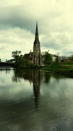 View of church against cloudy sky