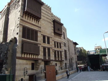 Low angle view of buildings against sky