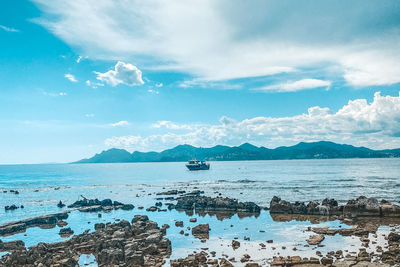 Scenic view of sea against sky