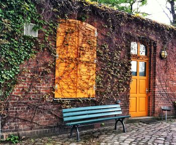 View of brick wall