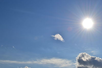 Low angle view of clouds in sky