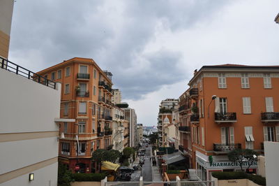 View of residential buildings against sky