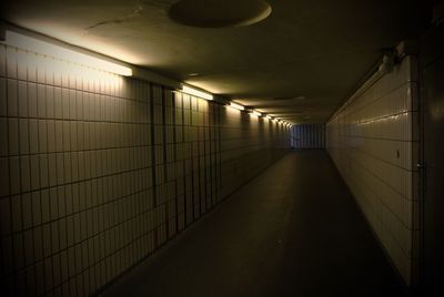 View of empty subway