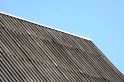 Low angle view of building against clear sky