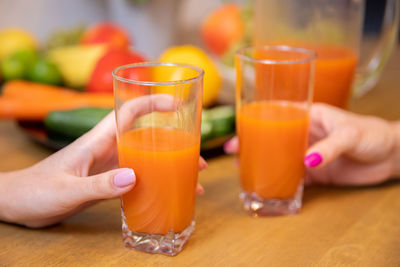 Close-up of drink on table