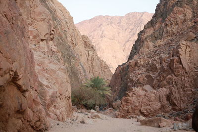 Rock formations in a desert