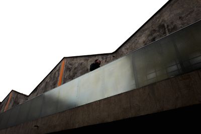 Low angle view of building against clear sky