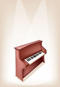 Close-up of piano against white background