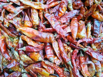 Full frame shot of fresh vegetables in market
