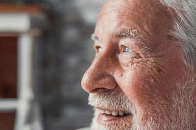 Close-up of man looking away