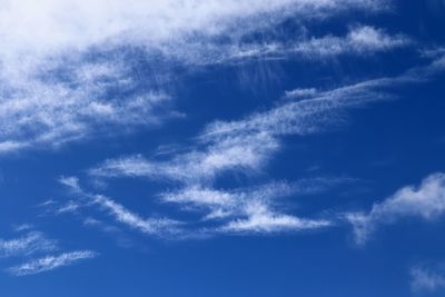 Low angle view of clouds in sky