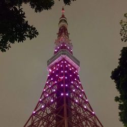 Low angle view of eiffel tower