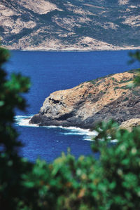 View of sea and rocks