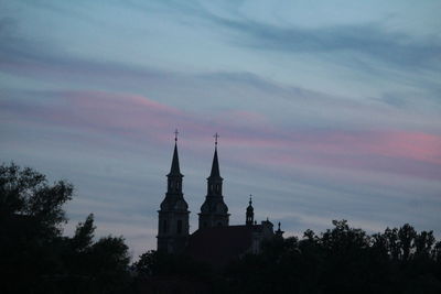 Low angle view of church against sky