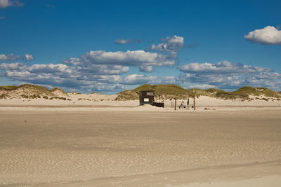 Scenic view of desert against sky