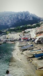 Boats in sea