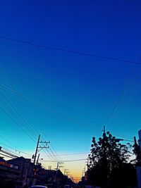 Low angle view of built structure against blue sky