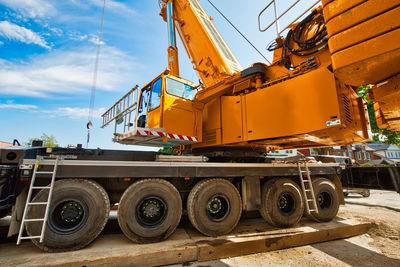 Construction site against sky