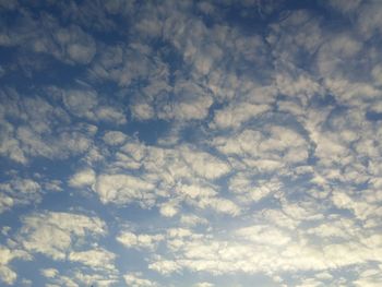 Low angle view of clouds in sky