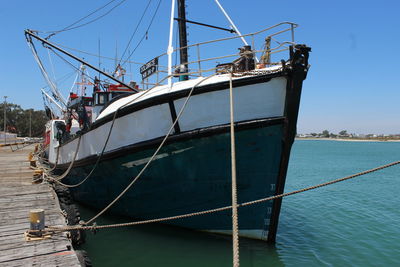 Boats in harbor