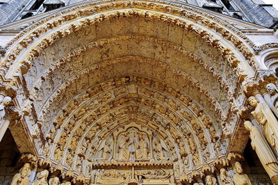 Close-up of ceiling of historical building