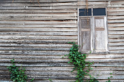 Close-up of door of house