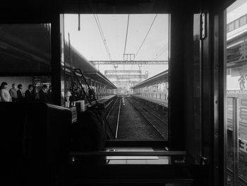 Train on railroad track