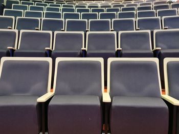 Full frame shot of empty chairs