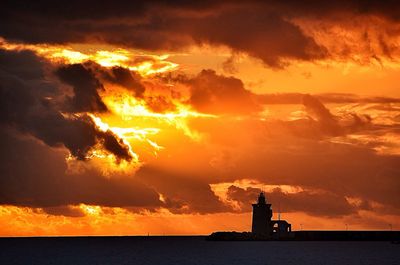 Dramatic sky at sunset