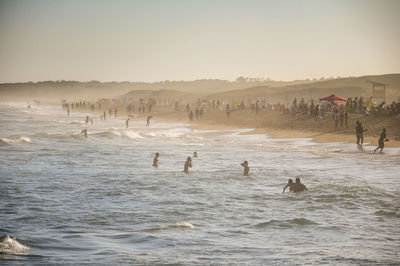 People at beach