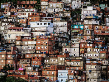 Full frame shot of crowded buildings