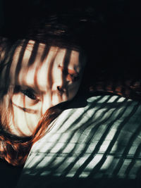 Close-up portrait of young woman