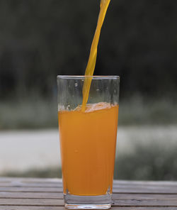 Close-up of drink on table