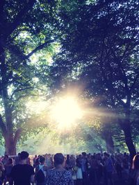 Group of people at concert