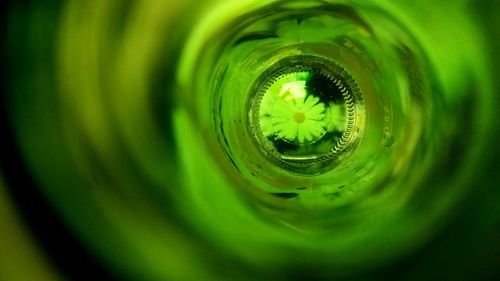 Full frame shot of glass bottle