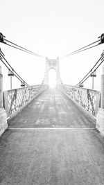 View of suspension bridge against sky