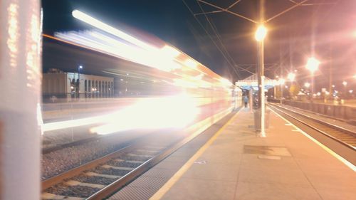 Railroad station platform