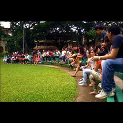 Group of people in park