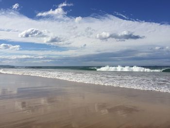 Scenic view of sea against sky