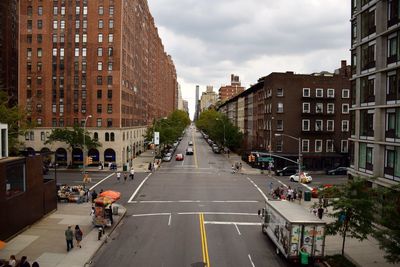 City street against sky