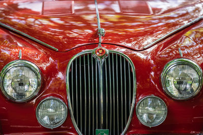 Full frame shot of vintage car