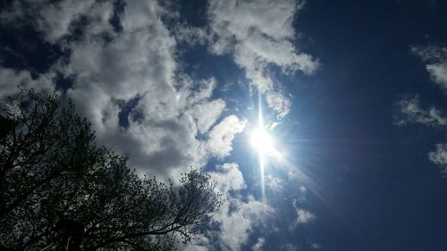 Low angle view of cloudy sky