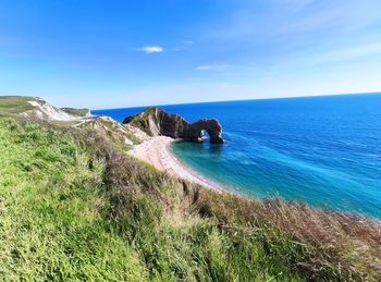 Scenic view of sea against sky