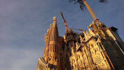 Low angle view of buildings against sky